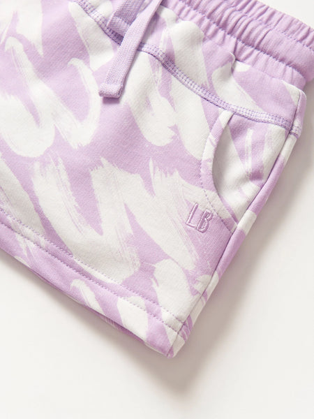 Brush Stroke Skort - Lavender