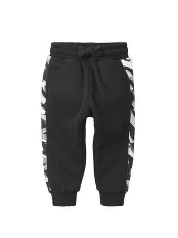 Brush Stroke Sweatpant - Black