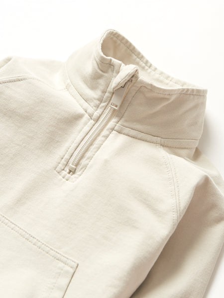 Quarter Zip Pullover - Almond Wash