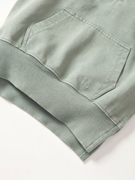 Quarter Zip Pullover - Basil Wash