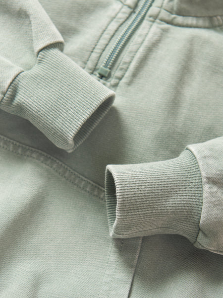 Quarter Zip Pullover - Basil Wash