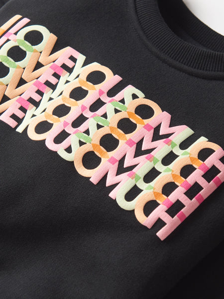 V-Day Elevated Crewneck - Black