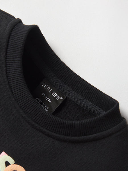 V-Day Elevated Crewneck - Black