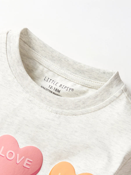 V-Day Boxy Tee - Grey