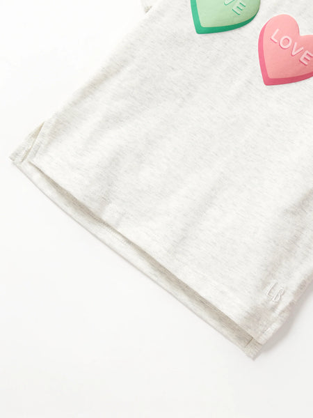 V-Day Boxy Tee - Grey