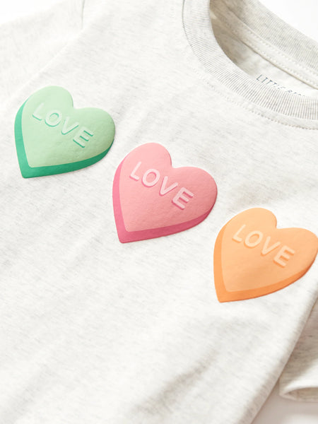 V-Day Boxy Tee - Grey