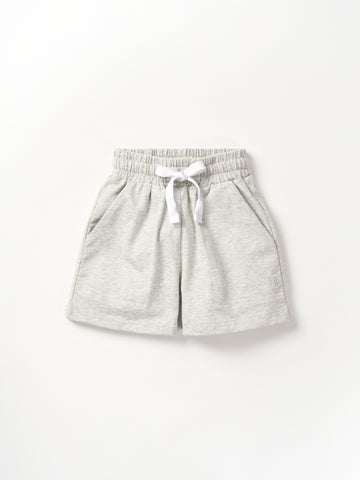 Stitch Pocket Jersey Short - Light Heather Grey