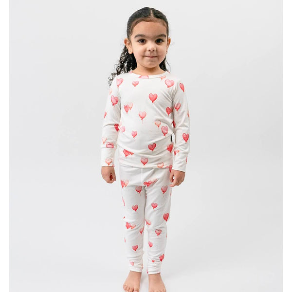 Heart Balloons - Long Sleeve PJ Set