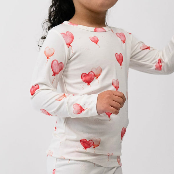 Heart Balloons - Long Sleeve PJ Set