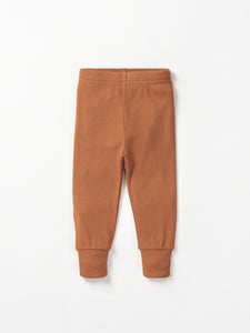 Ribbed Legging - Chestnut