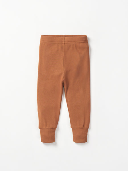 Ribbed Legging - Chestnut