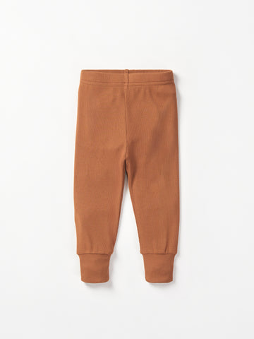 Ribbed Legging - Chestnut