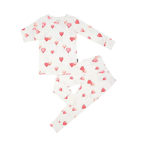 Heart Balloons - Long Sleeve PJ Set