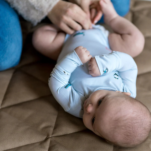 Long Sleeve Bamboo Onesie - Winter Flower