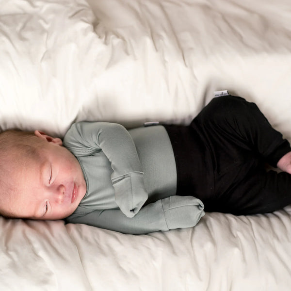 Foldover Bamboo Pant - Winter Flower