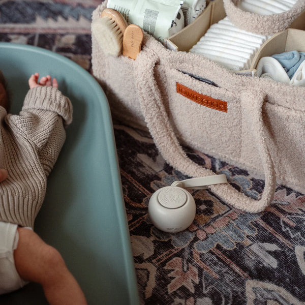 Teddy Diaper Caddy - Taupe