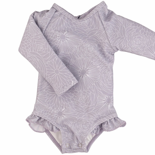 The "Lily" Ruffle Rashguard Suit