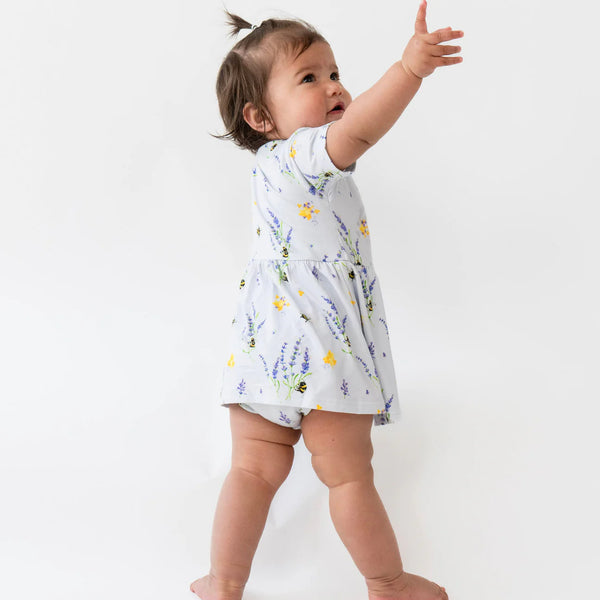 Short Sleeve Skirted Onesie - Sweet B