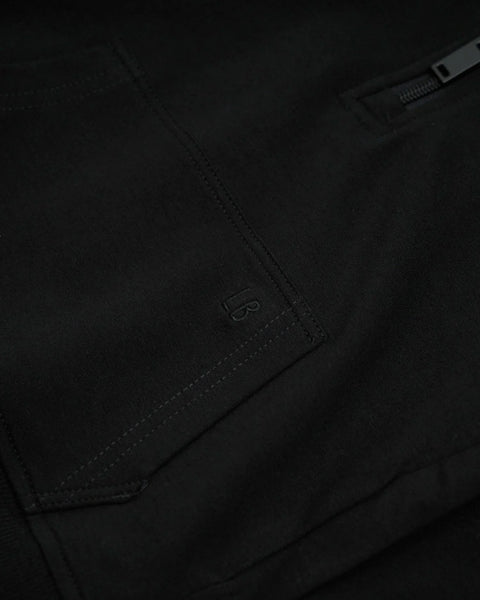 Quarter Zip Pullover - Black