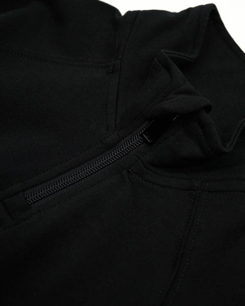 Quarter Zip Pullover - Black