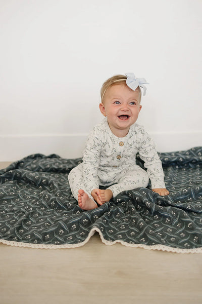 Blue Vine Romper