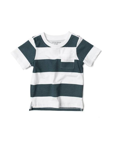 Striped Tee - Navy