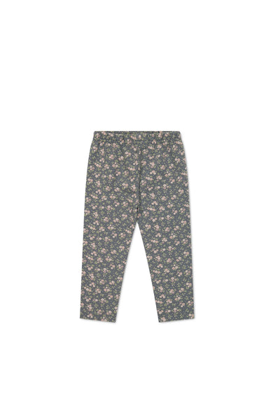 Organic Cotton Everyday Legging - Rosalie Floral Lava