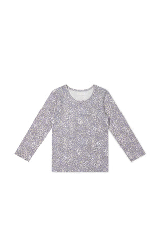 Organic Cotton Long Sleeve Top - April Lilac