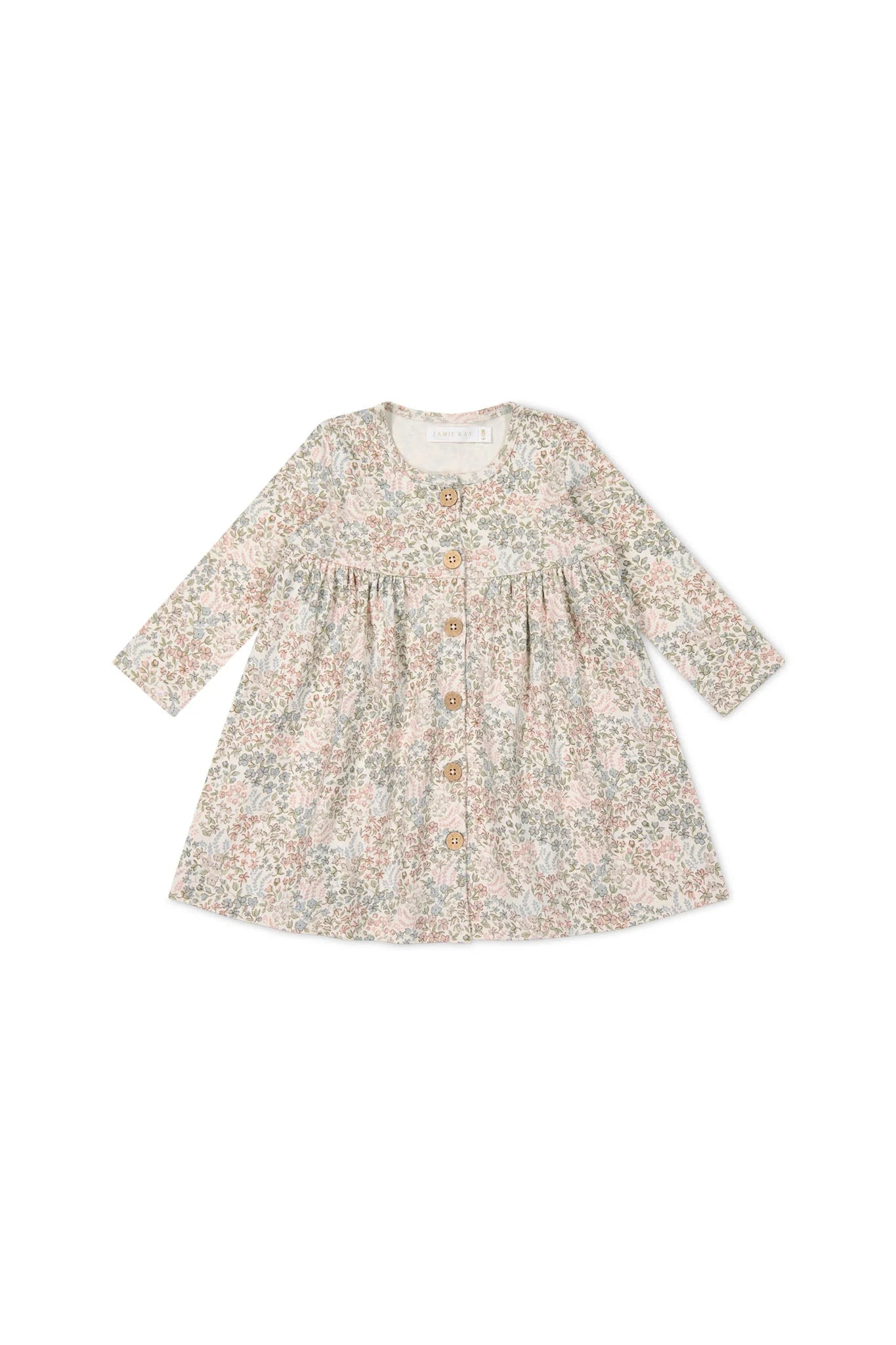 新品CARAMEL jupiter Baby DressPolka Floral Caramel Babies' Blue Geo Print Jupiter Polka Floral-print