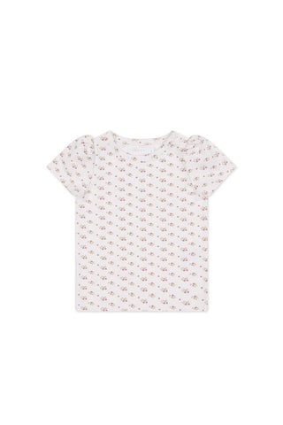 Organic Cotton Tasha Top - Rose Floral Pink