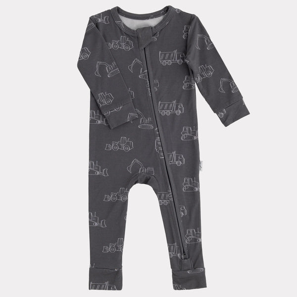 Bamboo Footless Sleeper - Grey Digger