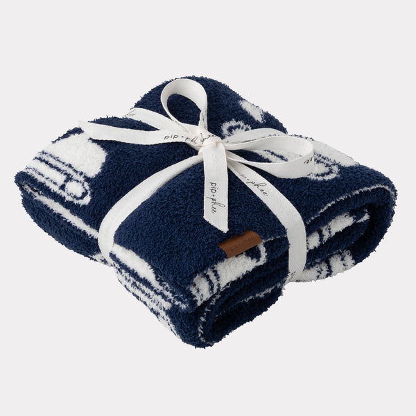 Plush Blanket - Navy Digger