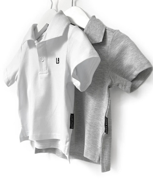 Short Sleeve Polo Shirt - Grey