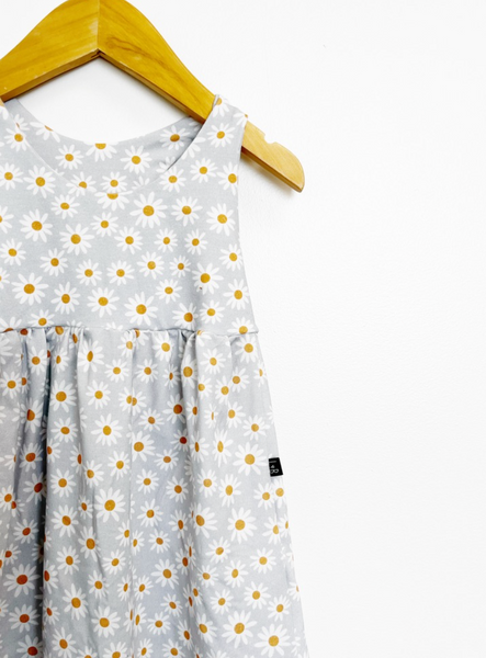 Racer Back Dress- Sky Daisy