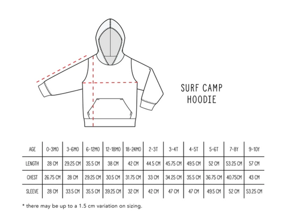 Surf Camp Hoodie - Green Wash