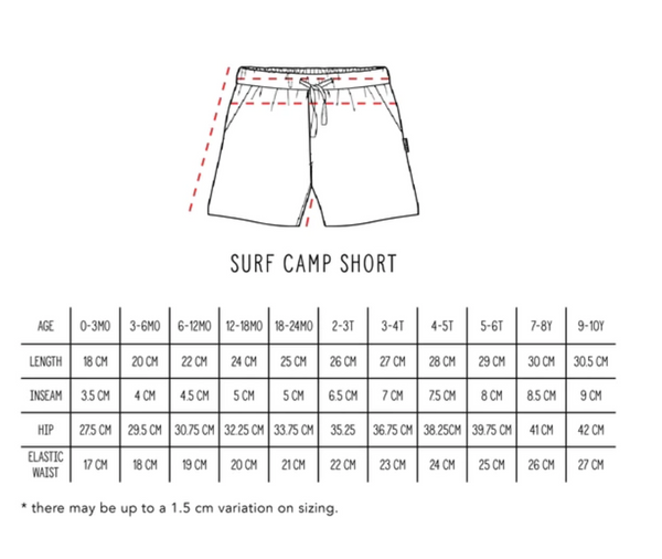 Surf Camp Short - Blue Wash