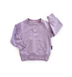 Neon Pocket Pullover - Lilac