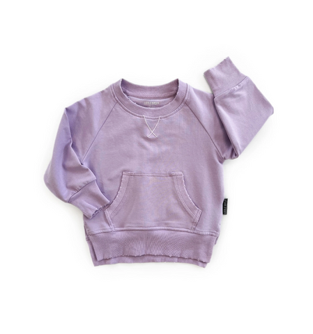 Neon Pocket Pullover - Lilac