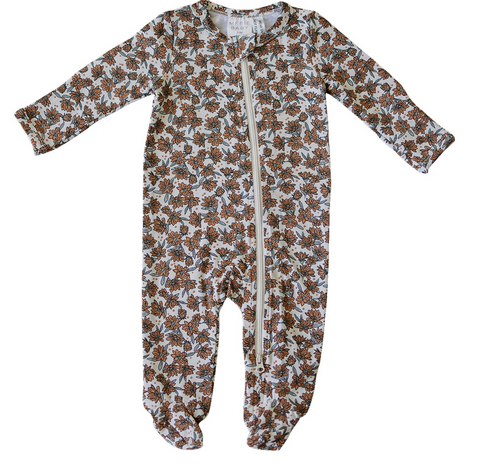 Magnolia Print Zipper