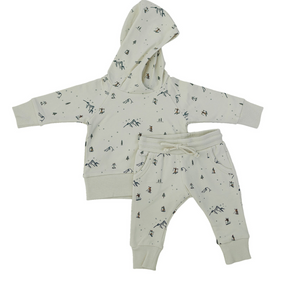 Ski Print French Terry Hoodie Set