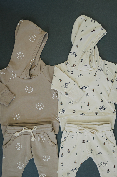 Ski Print French Terry Hoodie Set
