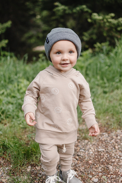 Smiley French Terry Hoodie Set