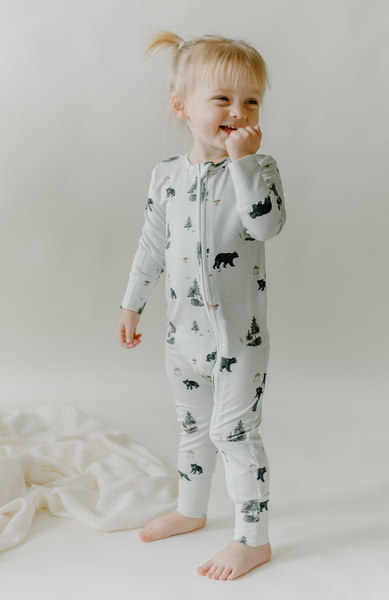 Zipper Sleeper - Black Bears