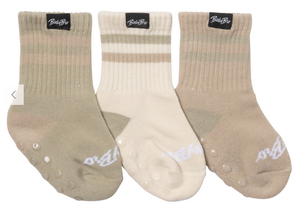 3-Pack Beige Socks