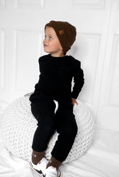 Waffle Top - Black