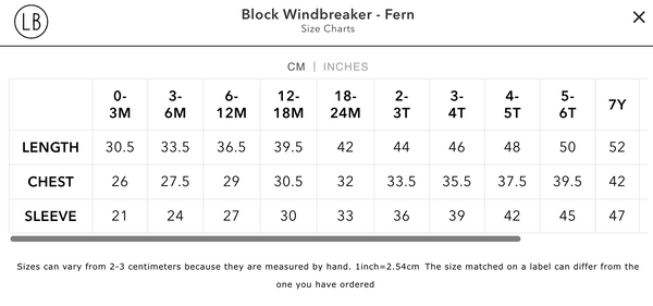 Block Windbreaker - Fern