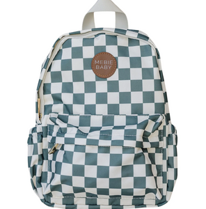 Mebie Baby Mini Backpack - Green Checkered