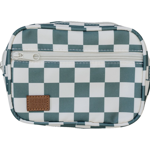 Mebie Baby Mini Fanny Pack - Green Checkered