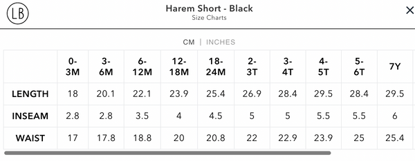Harem Shorts - Black