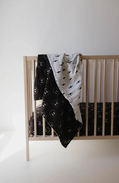 Muslin Quilt | Ff Smile Black & White Bolt
